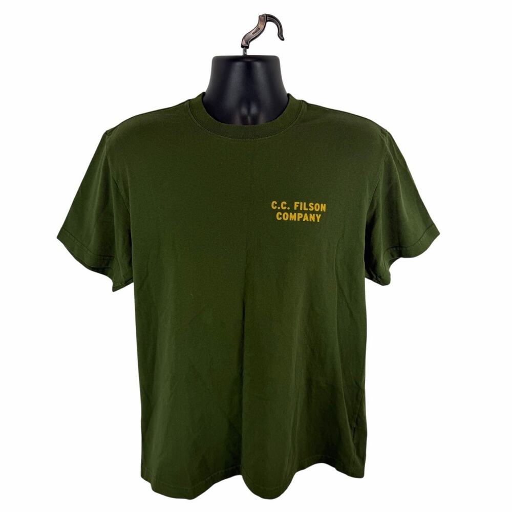 CC Filson Smokey the Bear Prevent Forest Fires Graphic Tee Green Size Medium